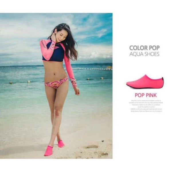 Strand / Yogasko - Forskellige farver pink L（38-39）