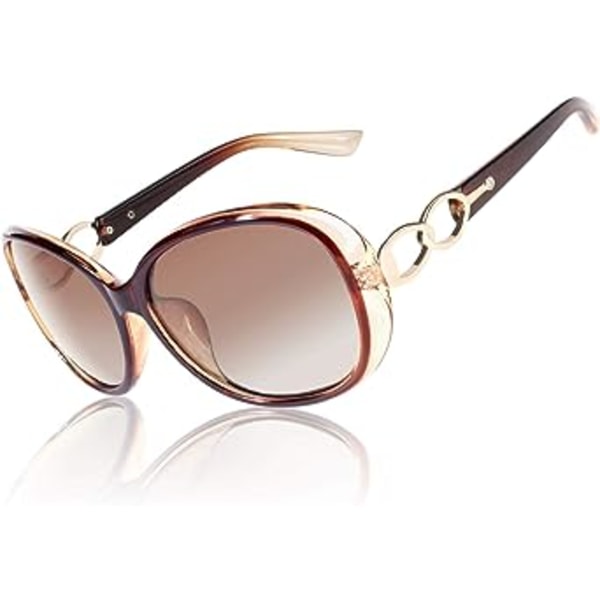 1 stk Retro Polariseret Dame Solbriller Store Stel Designer Oversi