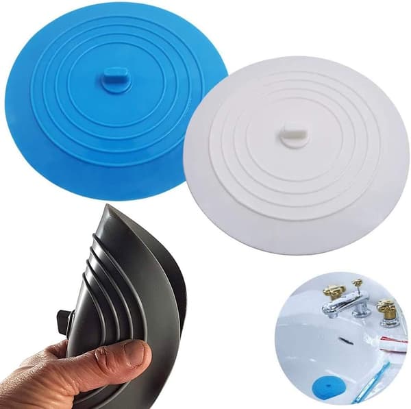 (6 PCS) Silikon Vask Silikon Badekar Stopper Avløp Stopper Univ