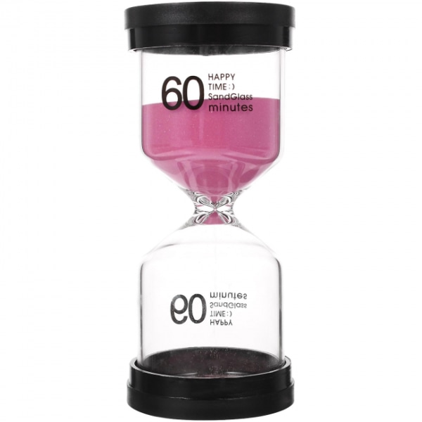 1 kpl vaaleanpunainen Delicate Hourglass Decor Koristeellinen tiimalasitalo