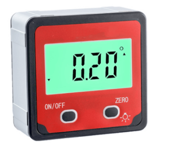 Tiltmeter, digitalt tiltmeter magnetisk 4 * 90 grader 2-knapps digi