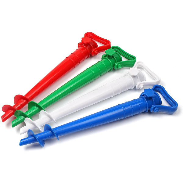 43*9,5cm, (Blå) Paraplyholder til Sand eller Jord Strandparaply Fe