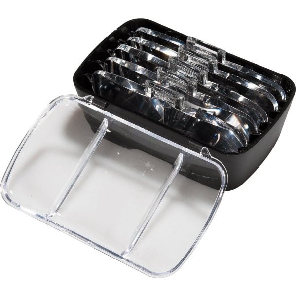 Hodelupe med 2 LED-lys, 5 utskiftbare linser