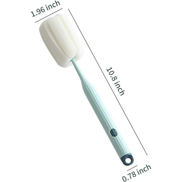 2-delad mjuk flaskborste är mjuk och lätt att rengöra, kan effektivt