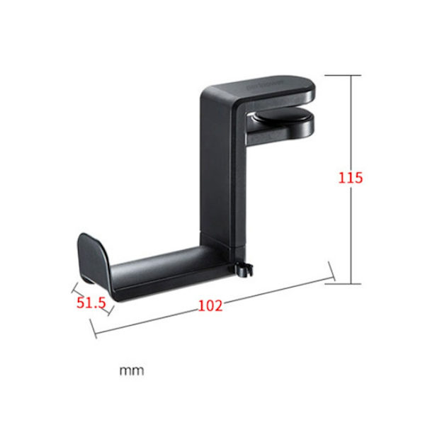 Klips på headset holder, justerbar, 360º rotation