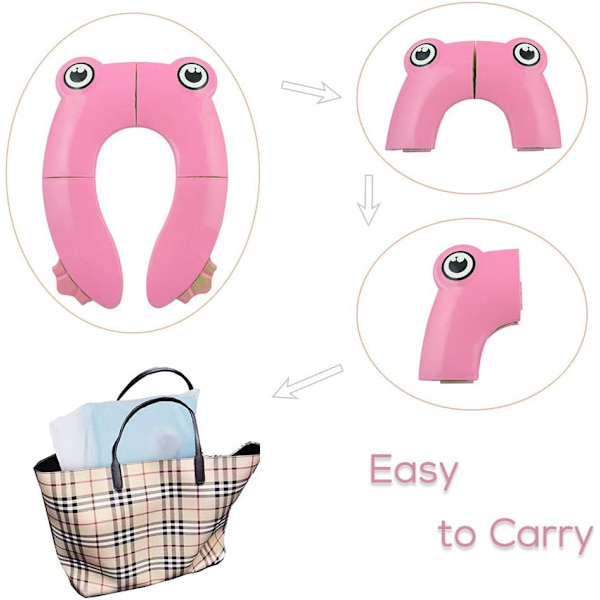 Børnefoldbar rejsetoiletreduktion bærbar babytoiletsæde Com