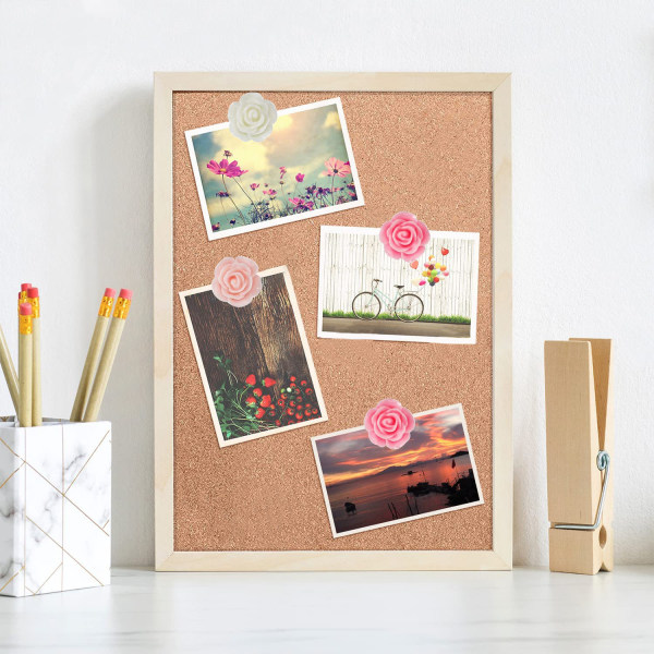 30 stk. Rose Push Pins Plastik Blomster Push Pins Dekorative Push