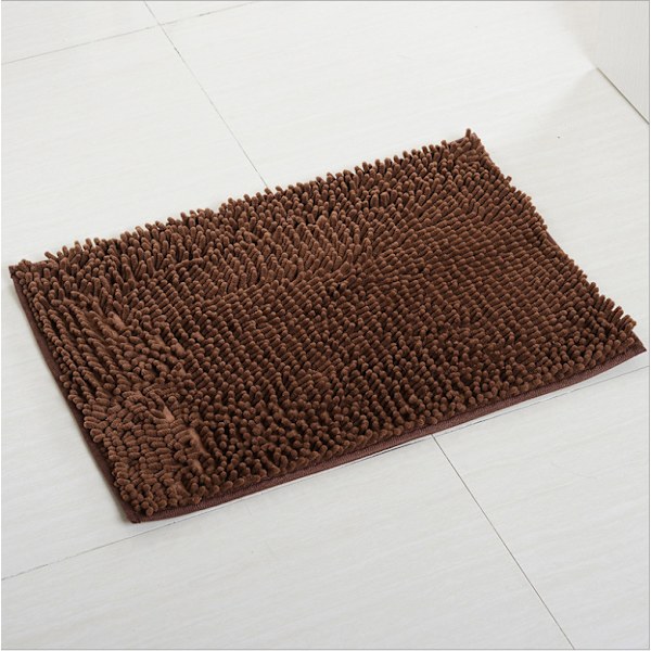 Maskintvättbar mjuk och absorberande chenille mikrofiber halkfri