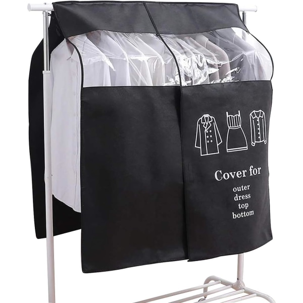 Dust Cover Garment Covers 90 × 110cm Black Universal Wearing Prot