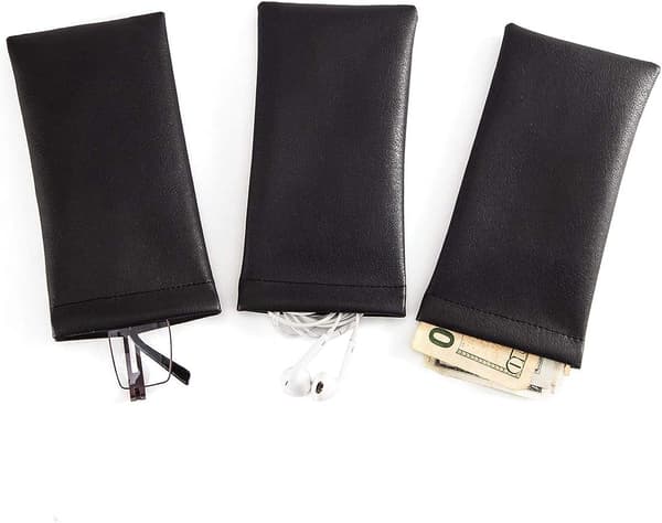 Läderfodral för Solglasögon - 3-pack Vårförvaring Glasögonfodral