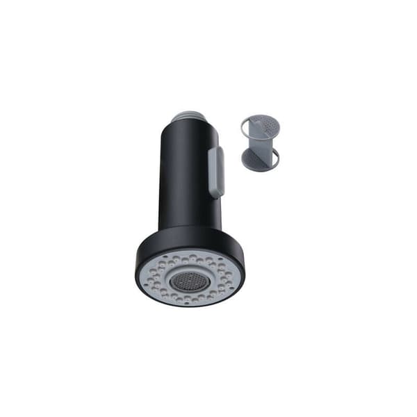 Noir Douchette Evier Pull-Out avec Bouton Stop Tête de Douchette