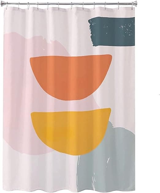 1 st abstrakt duschdraperi för badrumstyg, modern estetik