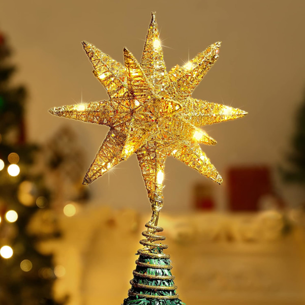 Julgransstjärna, julgranshimmel LED-lampor, Moravian C