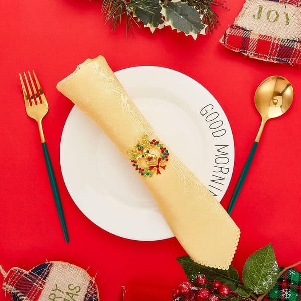 Jule runde servietholder til julefrokoster, bryllupper