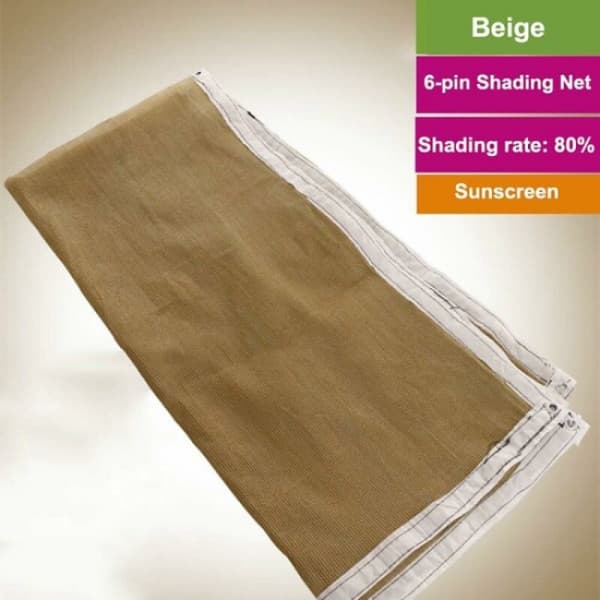 2x4m Beige Solsejl Stof Rektangulær Solsejl Net Balkon Priva