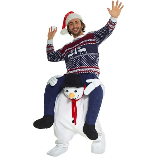 Julkarnevalskostym, axelkostym, man, snögubbe, en s