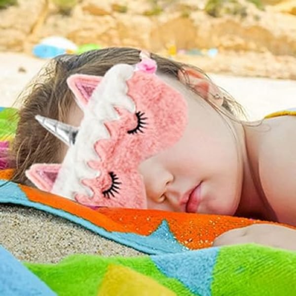 2 kpl:n silmänaamio nukkuville lapsille, yksisarvisten lasten nukkumisnaamio söpö