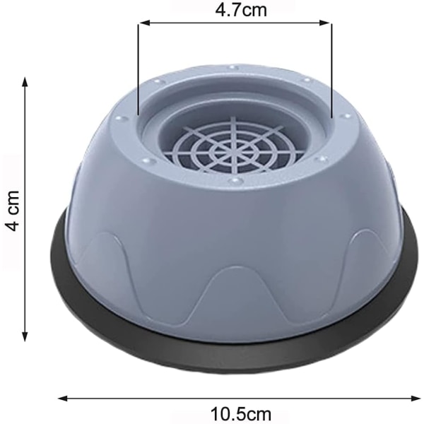 4 kpl:n universaaliset tärinänvaimentimet pesukoneille