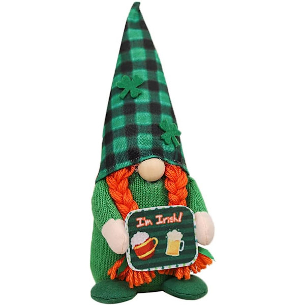 (kvinna) Middagstomte Dekoration, Irländsk Leprechaun Sué Dois Scand