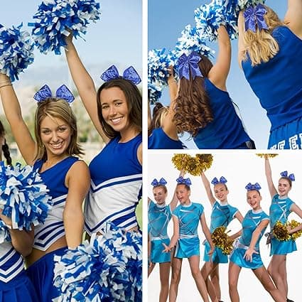 4-pack, blå, hårspännen, bandhuvudband, flickor elastiska