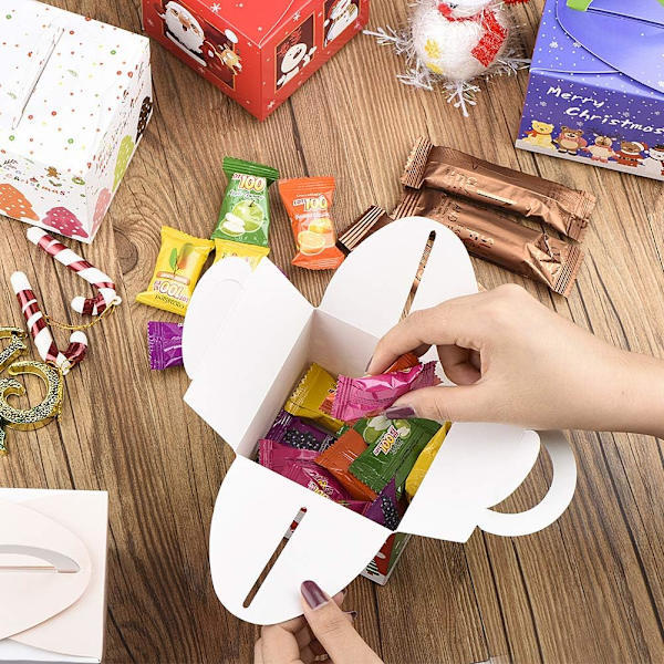 15 stk. Julegaveæsker i pap - Julegodter Favor Candy Box