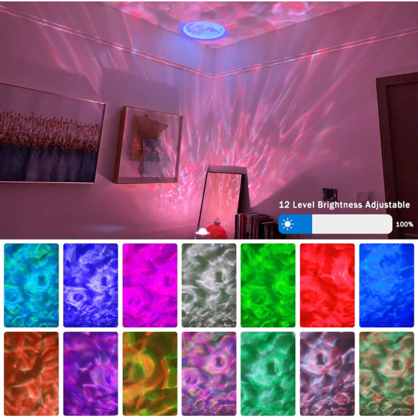 (Minimalistisk) Stjerneprojektor Nattlys, Galaxy Projektor Lys W