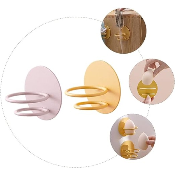 2 stk. Beauty Egg Holder Sponge Egg Oppbevaringskrok Reiseetui Be