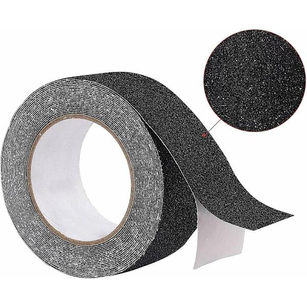5 cm x 10 m Sort Anti-Skrid Tape, Skridsikker Bånd