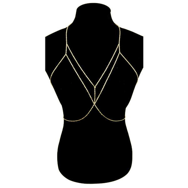 (Gull) Mote Enkelt Sexy Mage Body Chain Halskjede Bikini Wire