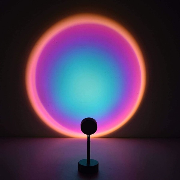 Rare Pearl LED Projection Golvlampa Rainbow Iridescence Lamp Moo