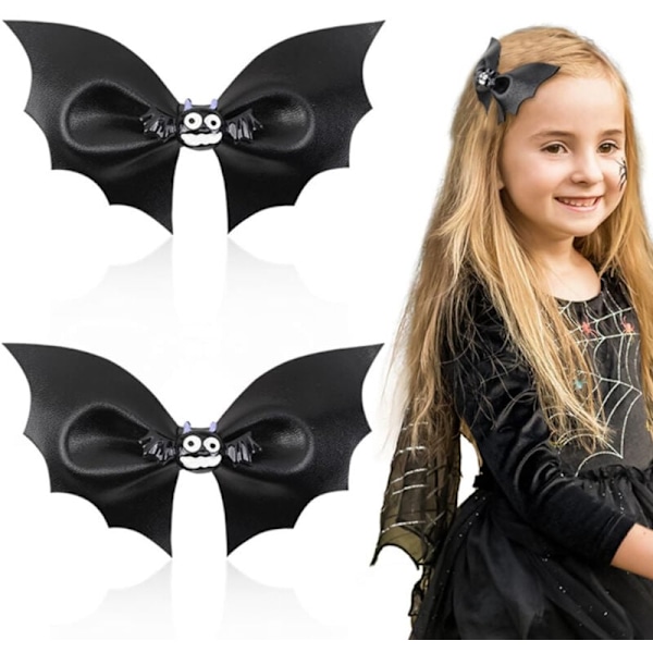 Halloween flaggermus hårspenner klips gotisk cortex hårtilbehør 2 stk fo