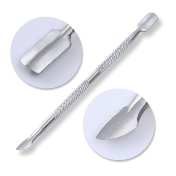 1 st nagelbands pusher 2 i 1 Silver