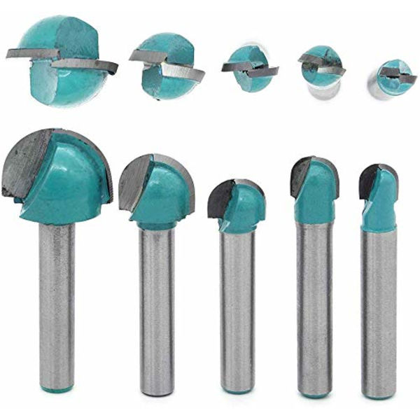 5 st 6 mm skaftfräs kärnboxbitar CNC rund spårfräs