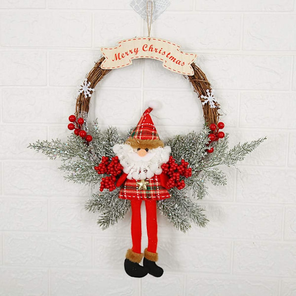 Christmas Wreath Door Wreath Decoration Pendant Outdoor Indoor De