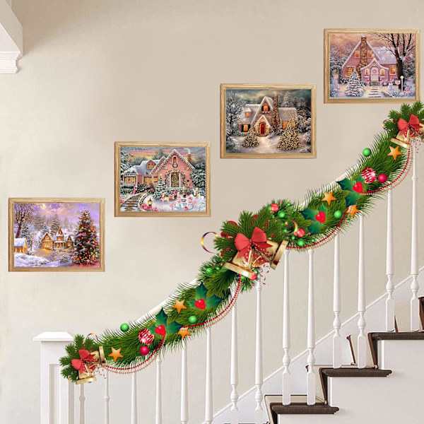 Juldiamantmålning för vuxna och barn, 5D DIY Jul D