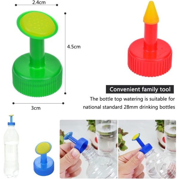 6-pack flaskbevattning Plast Plant Bevattning Spike Sprinkler