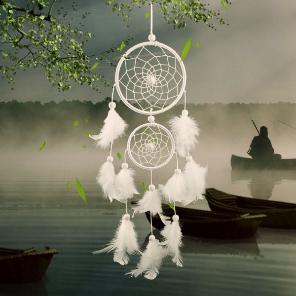 La Cabina Dream Catcher with Feather Rings Dream Catcher Mysterio