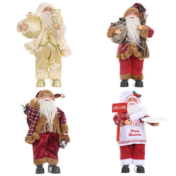 Julemanden Julemand Plys Figur Stående Julemand Plys Dukke Sød Dekoration Julefest Dekoration Julepynt