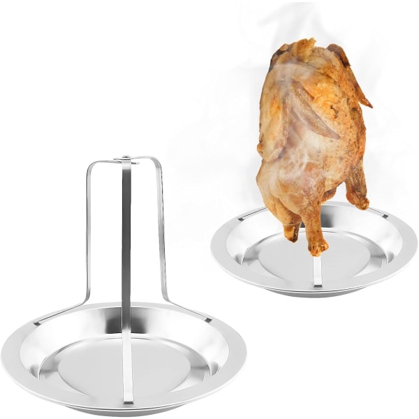 2 stk. rustfrit stålbryggeri rotisserie vertikal foldbar rotisserie