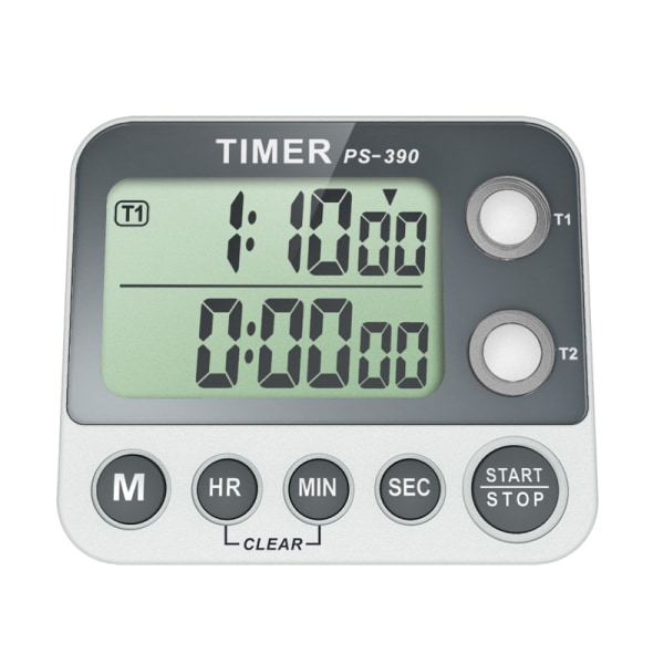 Kitchen Timer, 2 Channel Kitchen Timer, Adjustable Buzzer Volume,