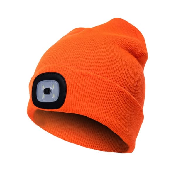 Oranssi väri LED-valolla Unisex USB ladattava - Lahja minulle