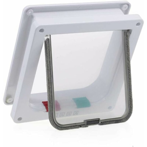 1 stk. Hvid, Medium Microchip Kattelem Brun Microchip Kattelem Kat