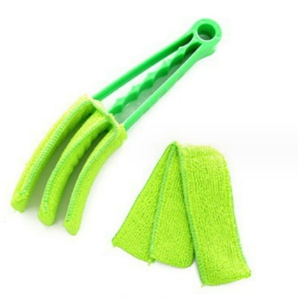 Grønne persienner rengjøringsverktøy, 2 stk blindrensebørster, persienner Cle