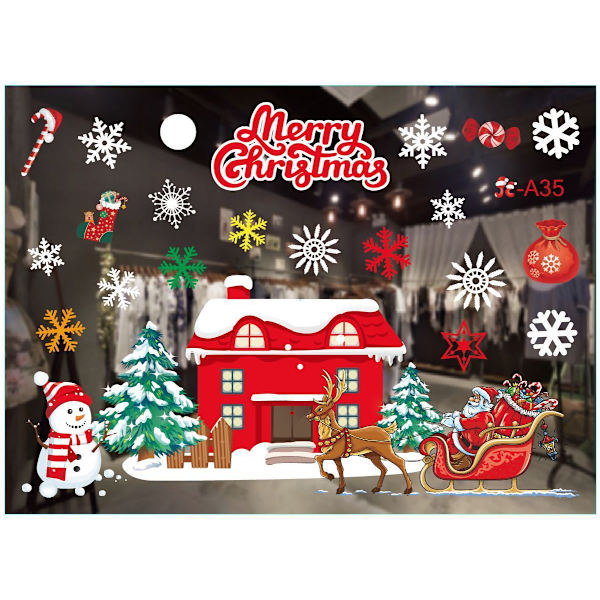 Jul fönsterdekaler, jul fönsterdekaler, DIY jul
