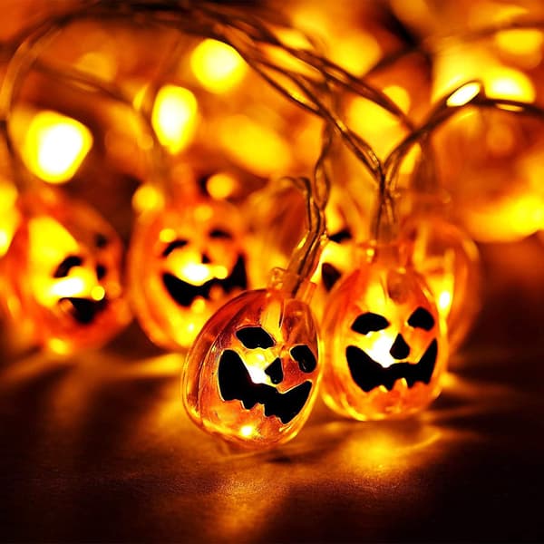 2 tilstande, 15ft Halloween Jack-o-lantern batteridrevet lanterne til