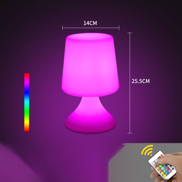 Bordlampe Bluetooth Musikkhøyttaler LED Nattbordslampe Atmosfære Ta