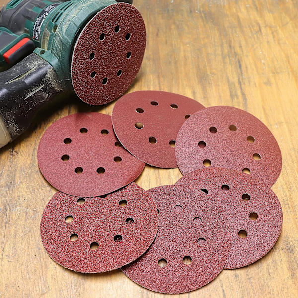 Slibeskiver 20 stk. 240 Korn Slibeskiver 125mm Størrelse Ideel til S
