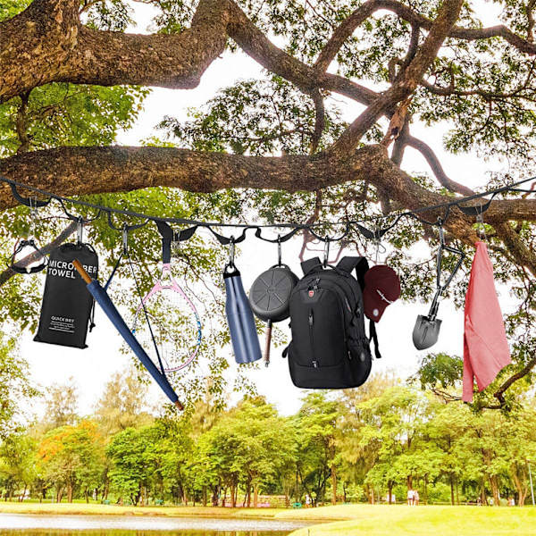 Utomhus camping hängande repset, utomhus tält förvaring hängande rep