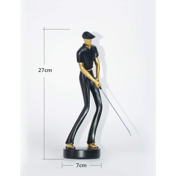 Amoy-Art Golfer Statyett Figur Dekor Modern Inter