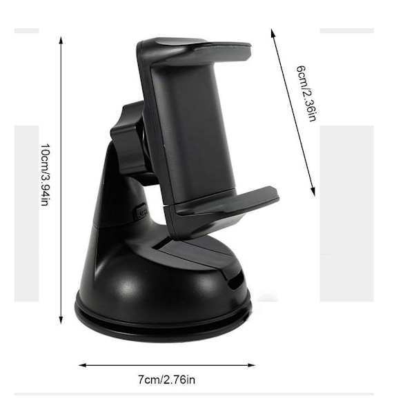 Bil Navigation Bilholder - Telefonholder - 1 stk - Sort
